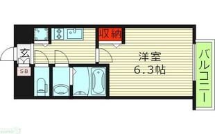 ゼオン大阪EASTの物件間取画像